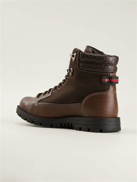 brown gucci boots mens|Gucci high heels boots.